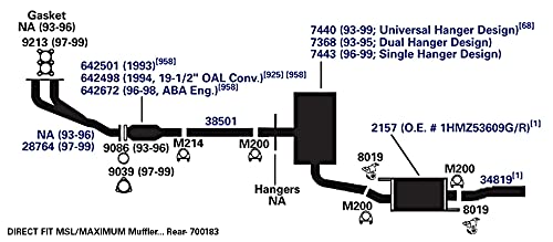 Exhaust Bracket AP Exhaust Products 8019