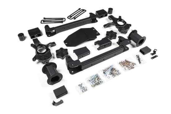 6.5 inch Zone Offroad ZONC40 Full Suspension Lift Kit (Front & Rear) | No Shocks | Compatible with Chevrolet Silverado/GMC Sierra 1500 4WD 2007-2013