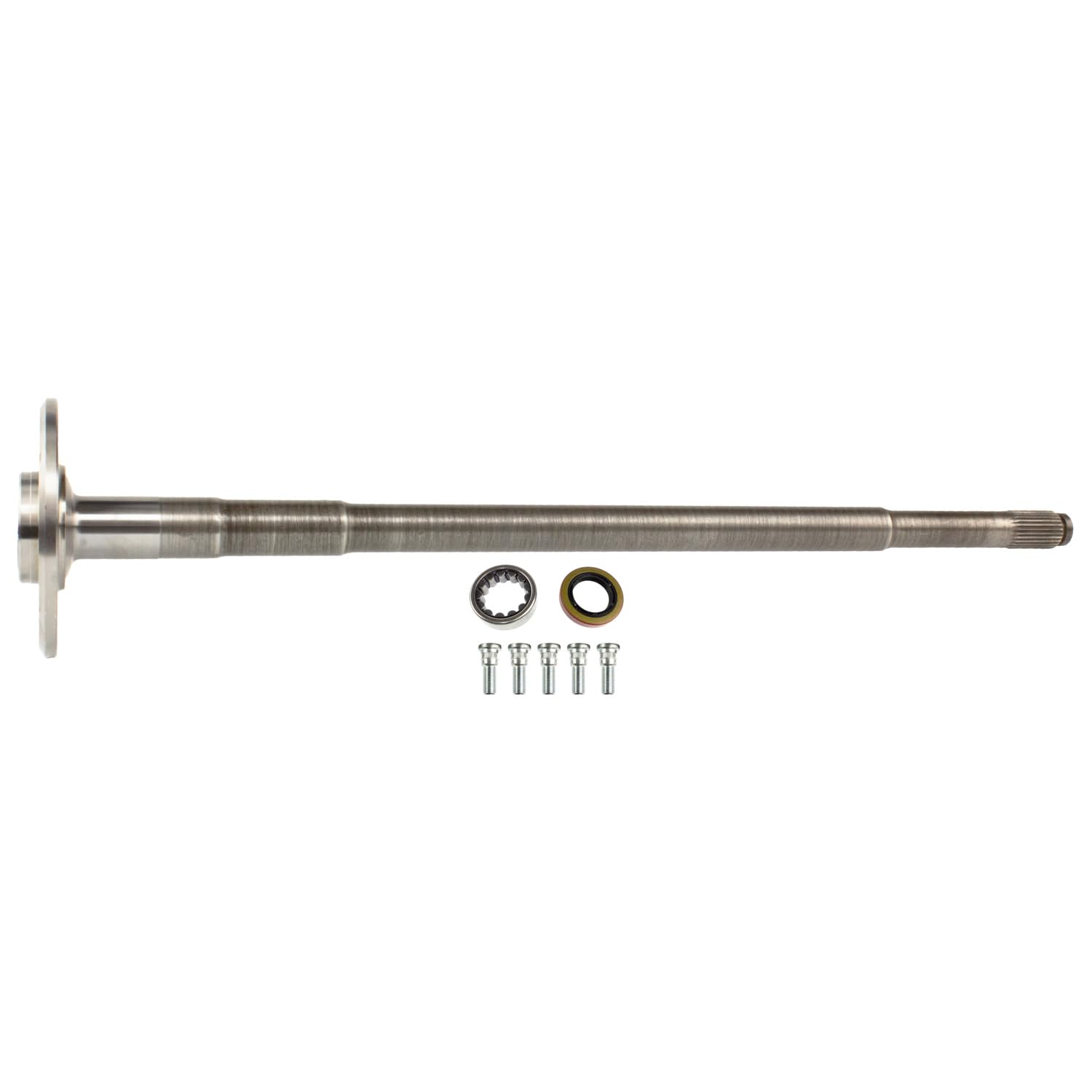 TEN Factory MG31116 Spline Drive Bolt Pattern Axle Shaft Assembly for Chrysler 8.25, 27-Spline, 29.75" Length, 5x4.5 Bolt Pattern Fits Jeep Cherokee XJ Differential, Includes Bearings, Seals & Studs