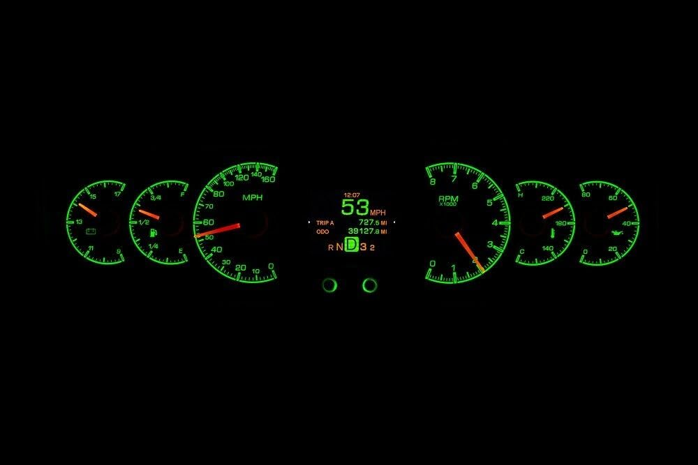 Dakota Digital HDX-78O-CUT-S Analog Gauge System Compatible with 1978-88 Oldsmobile Cutlass Silver Alloy