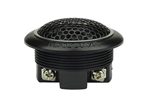 Massive Audio MK6 – 6.5 Inch / 6 Inch 300 Watts Max / 150w RMS, 4 Ohm, MK Series, 25mm Silk Tweeter Car Audio Component Speaker System (Sold in Pair)