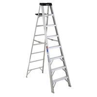 378 Werner Ladder Type Ia Aluminum Stepladder, 8', 6" x 96" x 26.5"