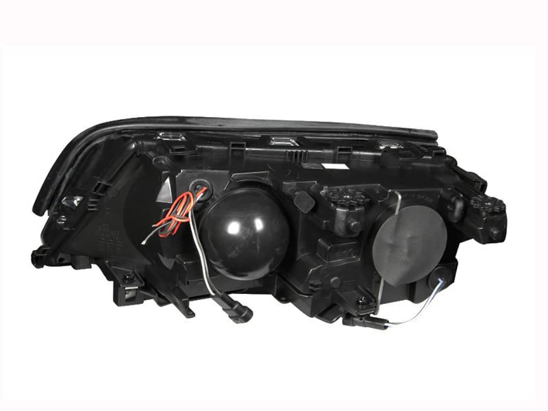 121015 ANZO USA Headlight Set Projector w/LED Halo-Black