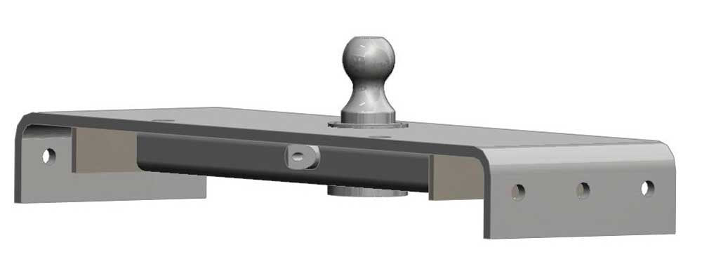 Black PopUp 205ST45K Semi and Cab (Chassis gooseneck Hitch 45,000 lbs.)