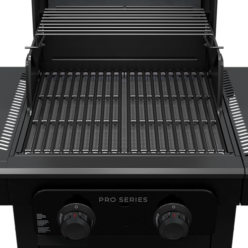 Pro Series Charbroil with Amplifire Infrared Technology 2-Burner Propane Gas Grill and Griddle Cabinet, Black - 463676724