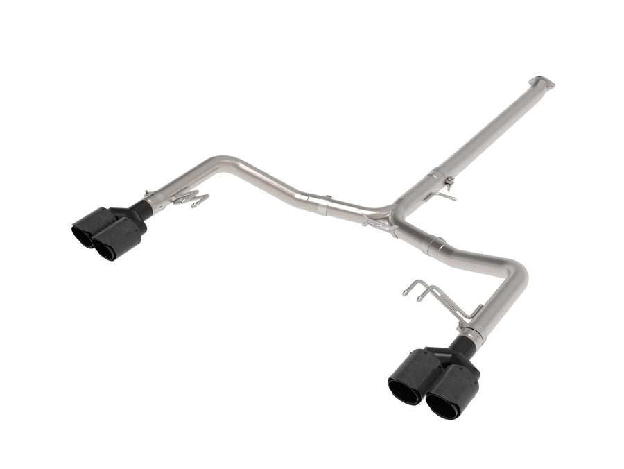 aFe Power 3 IN to 2-1/2 IN Takeda 304 Stainless Steel Axle-Back Exhaust Carbon Fiber Tip Fit Kia K5 GT 21-24 L4-2.5L (t) 49-37043-C