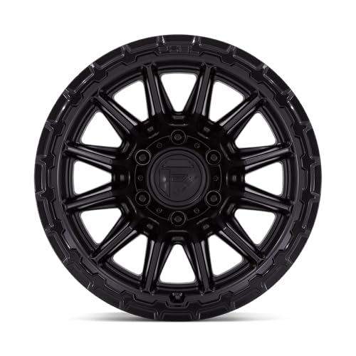 FC866 PISTON FUEL OFF-ROAD 17X8.5 5X4.5 5.73 25mm BLACKOUT W/GLOSS BLACK LIP - FC866MX17851225