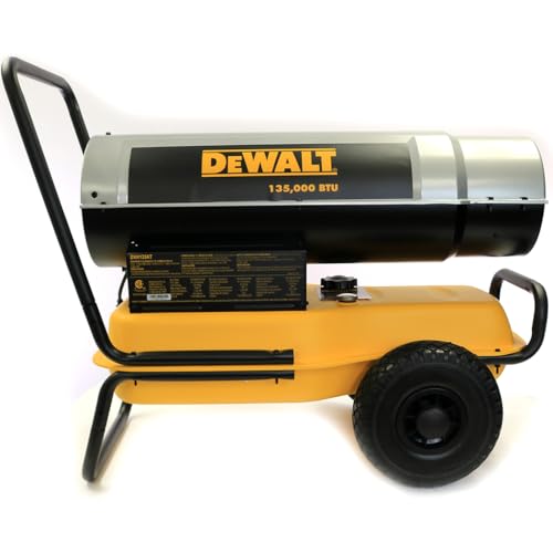 135,000 BTU DeWalt Forced Air Kerosene Heater, Yellow