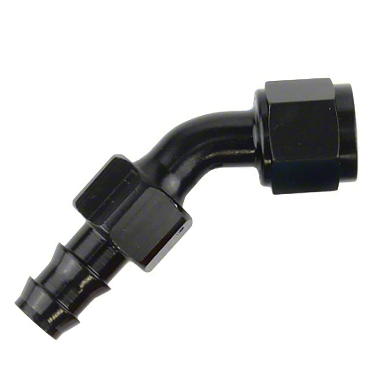520445BK Speedfx -4an X 45 Blk Push-on Hose End