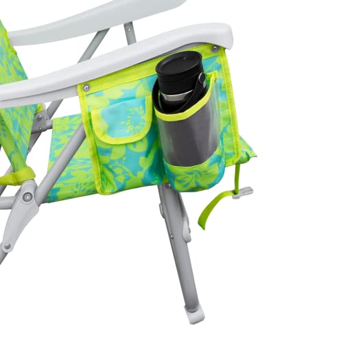 Hurley Beach Outdoor Standard Backpack Chair, One Size, Acid Green