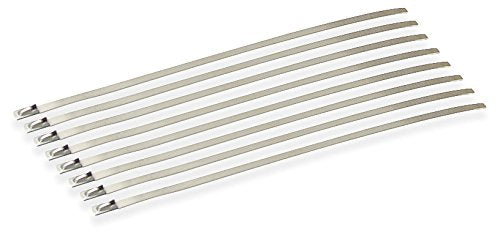 8" Stainless Steel Locking Ties Design Engineering (Pack of 8)