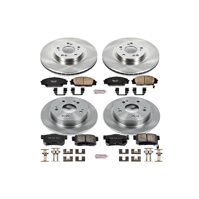 POWERSTOP Autospecialty KOE2441 Front and Rear Replacement Brake Kit-OE Brake Rotors & Ceramic Brake Pads For Acura RSX 2002-2006 [Model Specific]