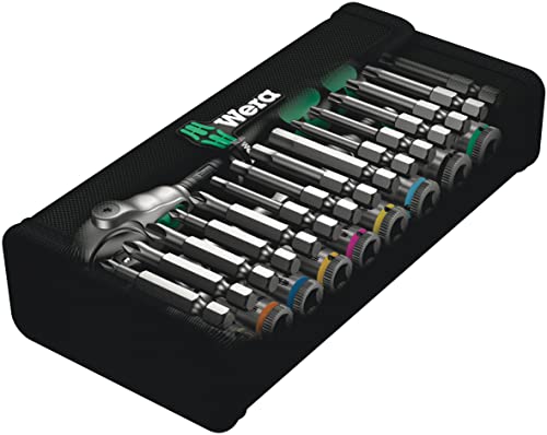 Wera 8100 SA 6 05004016001 Metric Speed Ratchet Set, 28 Piece, 1/4" Drive