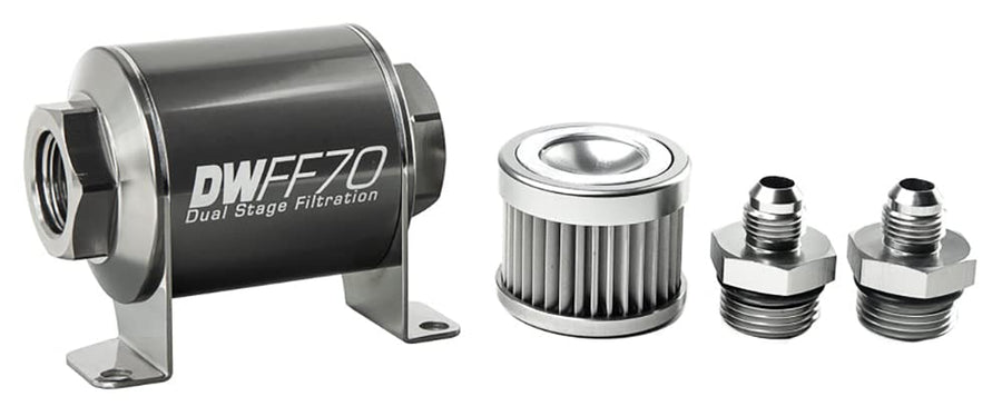 Deatschwerks - Deatsch Werks In-line fuel filter and housing kit (8-03-070-010K-6)