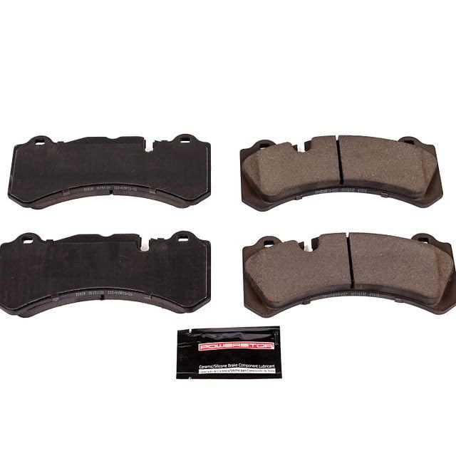 Power Stop Z23-1819 Z23 Evolution Sport Carbon Fiber Infused Ceramic Brake Pads with Hardware For Volvo S60 2015-2018, Volvo V60 2015-2017 [Model Specific]