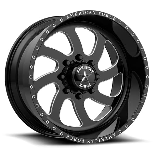 American Force 20X14 AW76 G-BLK MACH -73MM - AFTF76RG24-2-8X180