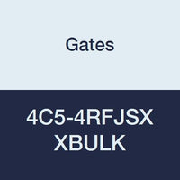 4C5-4RFJSX Gates XBULK Field Attachable for C5C, C5D and C5M Hose, Dual Seat Female JIC 37/SAE 45 Flare Swivel, Steel, 3/16" ID (Pack of 100)