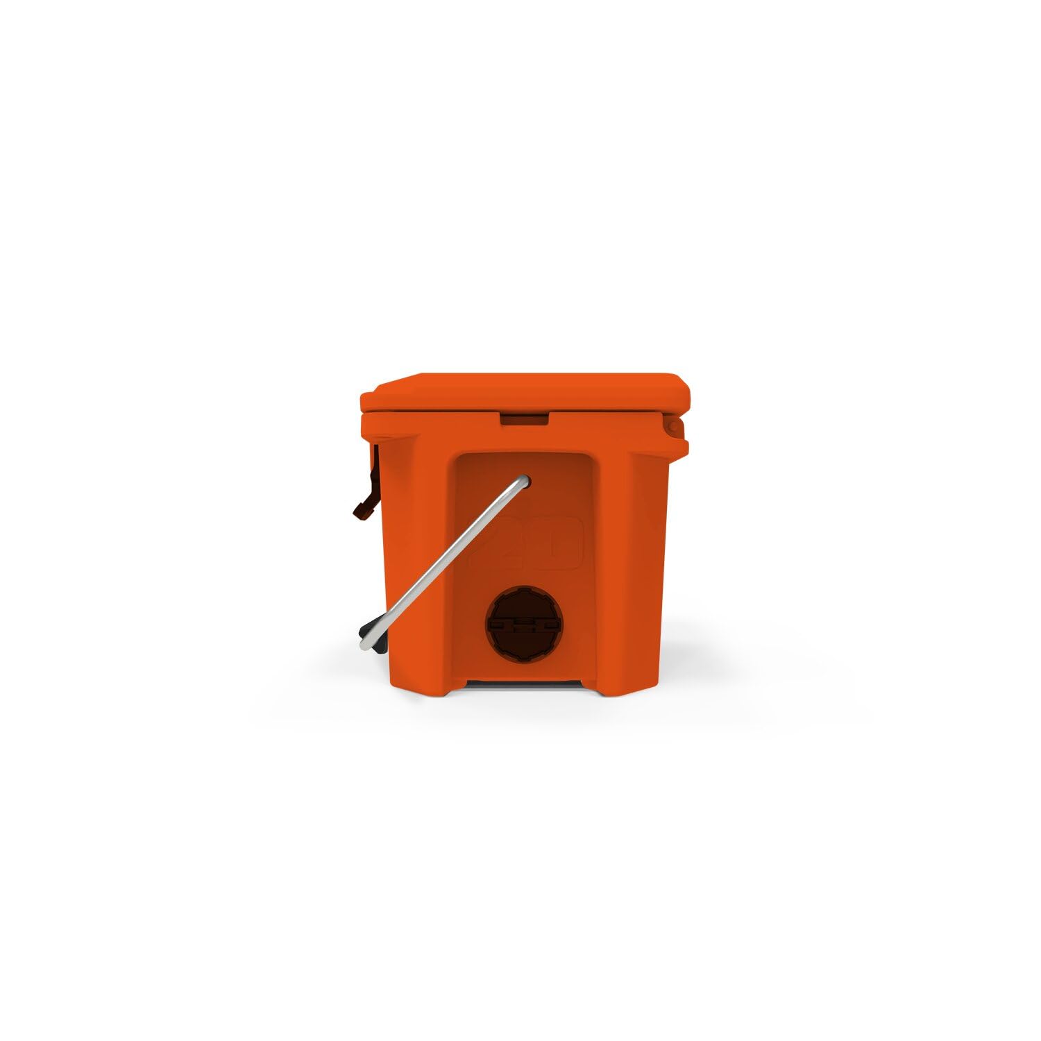 20 Cooler Grizzly | 20 qt Ice Chest Durable Rotomolded Insulated | Made in USA | Warranty for Life | For Beach Boat Camping Fishing Hunting | G20 | Orange