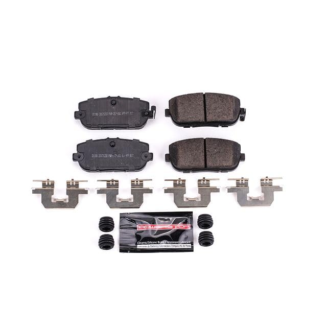 Power Stop Z23-1180 Z23 Evolution Sport Carbon Fiber Infused Ceramic Brake Pads with Hardware For Fiat 124 Spider 2017-2020, Mazda MX-5 Miata 2006-2022 [Model Specific]