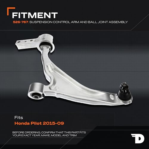 Dorman Front Driver Side 526-767 Lower Suspension Control Arm and Ball Joint Assembly Compatible with Select Honda Models