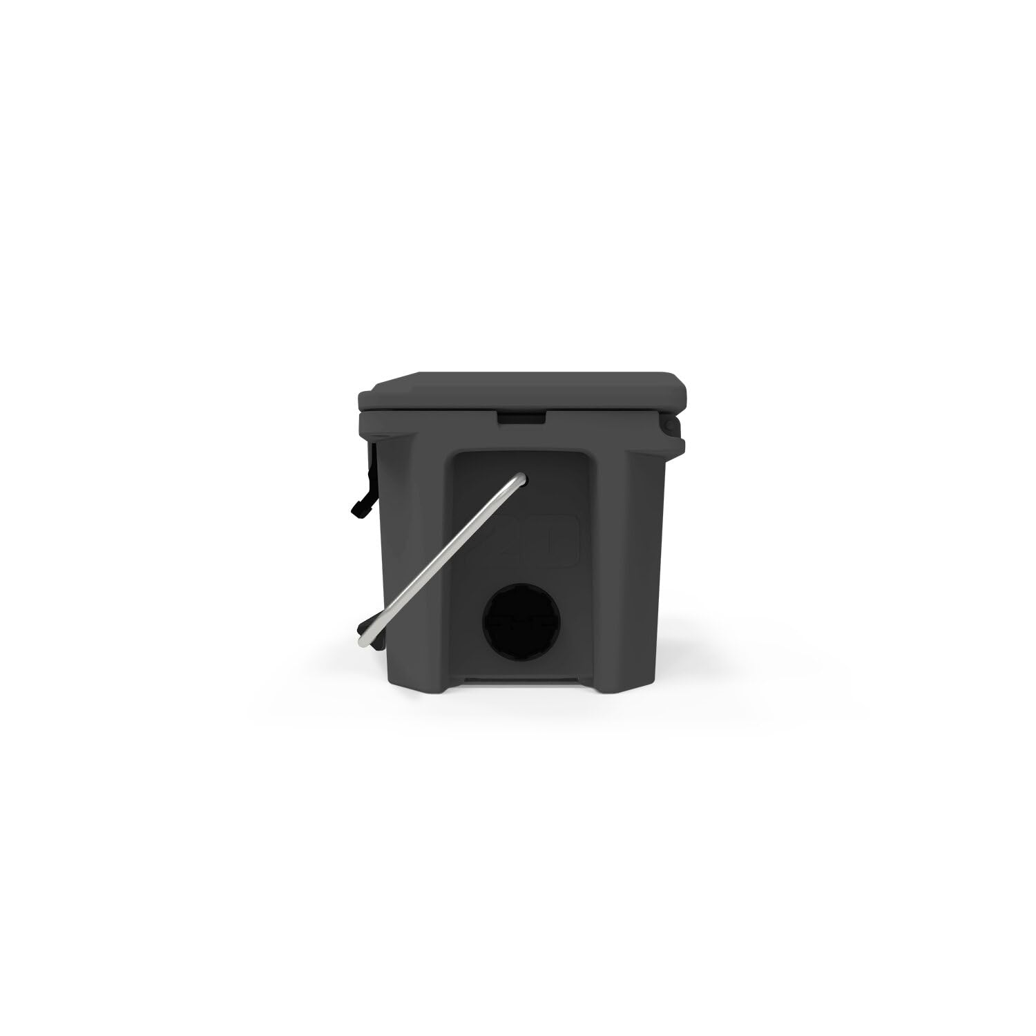 20 Cooler Grizzly, 20 qt Ice Chest Durable Rotomolded Insulated, Made in USA, Warranty for Life, for Beach Boat Camping Fishing Hunting, G20, Stealth Gray