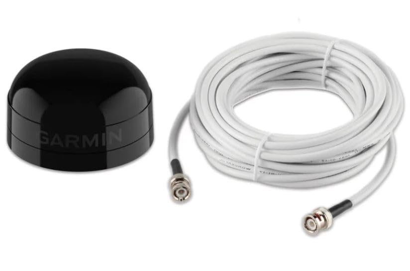 GARMIN GA38 BLACK 010-12017-30, Can Be Pole/ Surface Mount/ Under-Deck Mount; 3-19/32 Inch Diameter x 1-15/18 Inch Height; -22 To 158 Degree Fahrenheit Operating Temperature; High-Impact Plastic Alloy