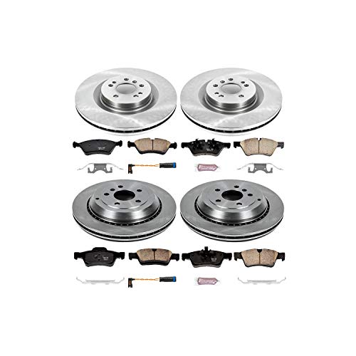 Power Stop Autospecialty KOE4083 Front and Rear Replacement Brake Kit-OE Brake Rotors & Ceramic Brake Pads