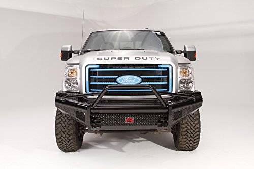 Black Steel Front Ranch Bumper Fab Fours FS05-S1262-1 2 Stage Black Powder Coated w/Pre-Runner Grill Guard Incl. Light Cut-Outs