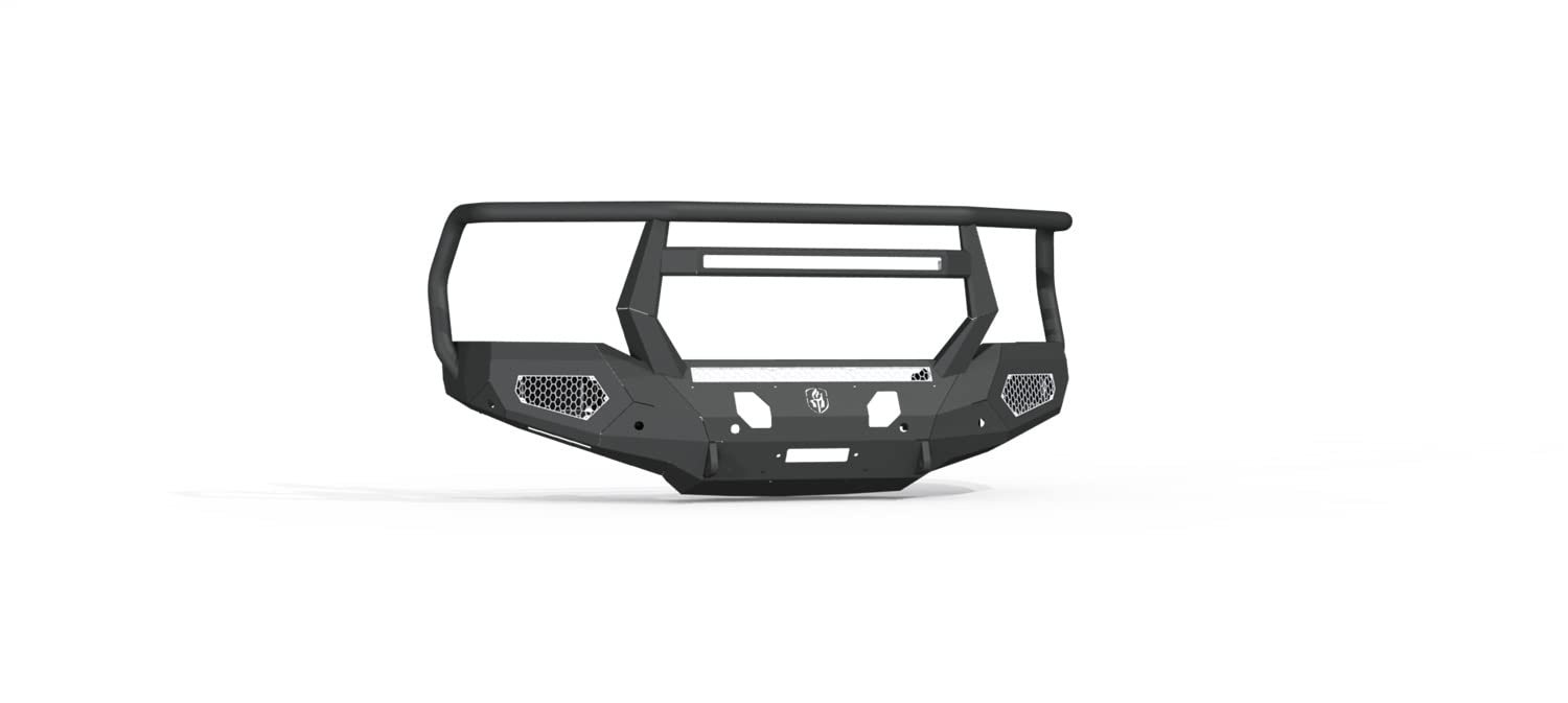iDentity Full Width Raw Front HD Bumper Road Armor 2204DF-B1-P3-MR-BH