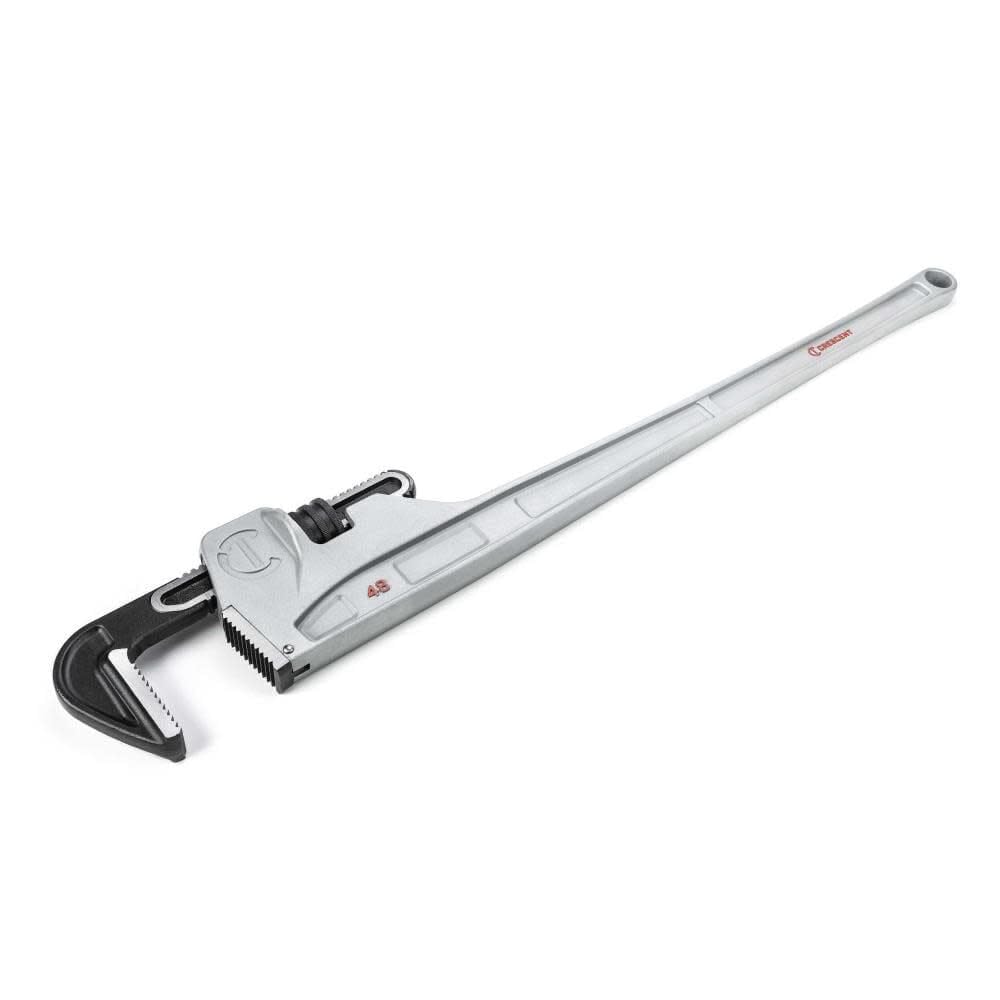 Crescent Pipe Wrench Aluminum - Plumbing, Mechanic, Home Improvement & Repair Tool - Adjustable Wrench - 48" - CAPW48