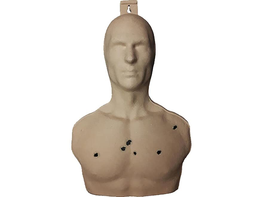 3D Silhouette Birchwood Casey 21.5" x 14" Targets | Lightweight Face and Torso Shooting Training Targets with Mounting Tab | Pack of 3