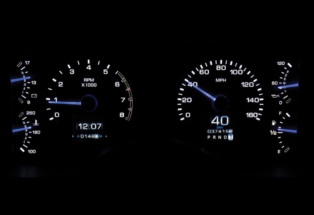 Dakota Digital Retrotech Gauge Instrument System RTX-90F-MUS-X Compatible with Ford 1990-93 Mustang