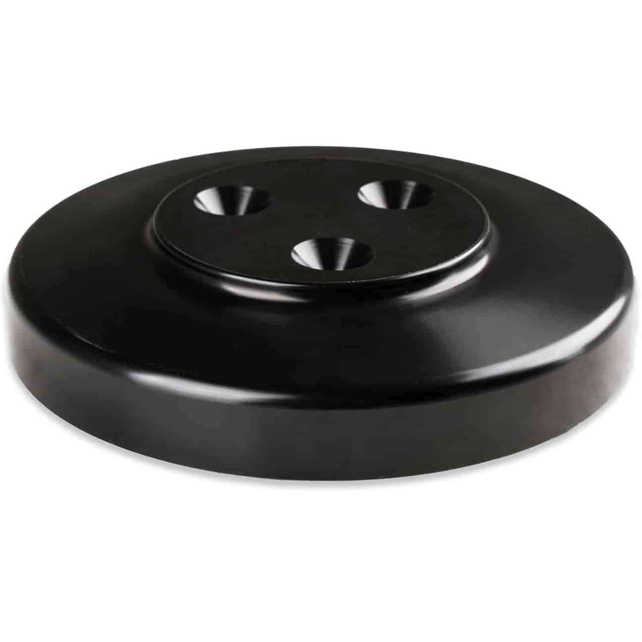 Holley Low LS Drive System 20-160BK (A/C) w/Sanden SD7 Compressor - Black Finish Passenger's Side