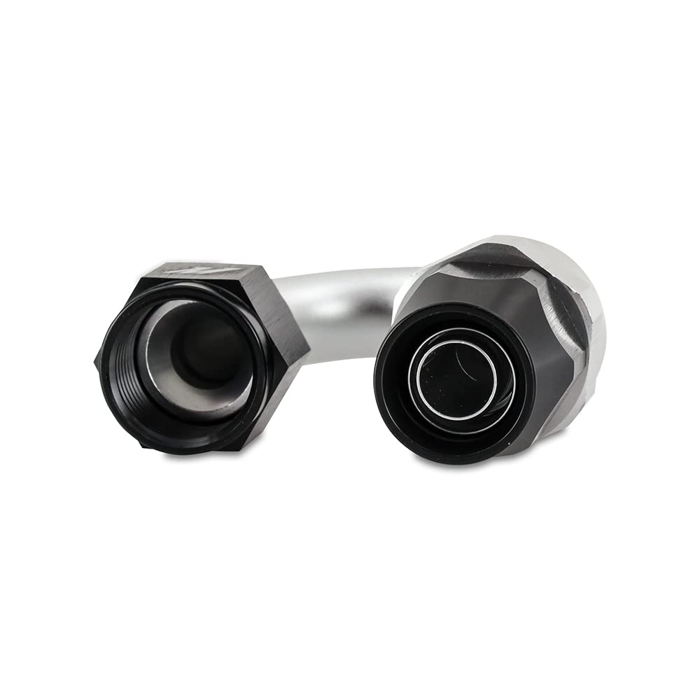 -4AN Braided Line Fitting, Mishimoto PTFE, 180 Degree