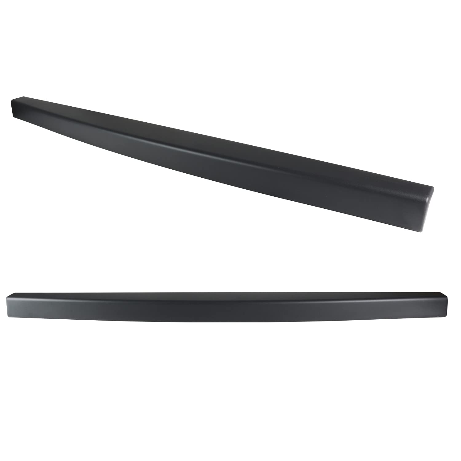 Black Tailgate Molding Cap Protector Spec-D Tuning ABS Spoiler Cover Compatible with 2005-2009 Hummer H2 SUT