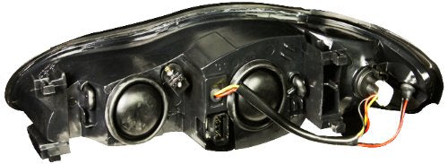 Chevrolet Monte Carlo Anzo USA 121165 Black With Amber Reflectors Headlight Assembly - (Sold in Pairs)