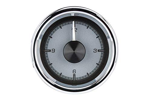 Dakota Digital 2 1/16" HDX Style Clock, Black Face - Universal Compatible with Most Vehicles