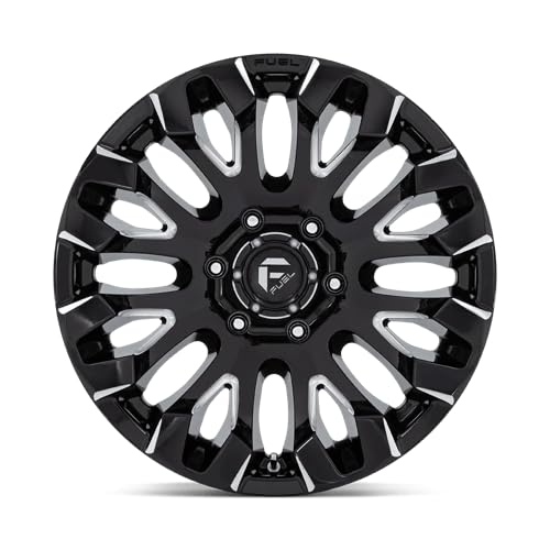 D828 QUAKE FUEL OFF-ROAD 18X9, 6X5.5, 5.04, 1mm GLOSS BLACK MILLED - D82818908450