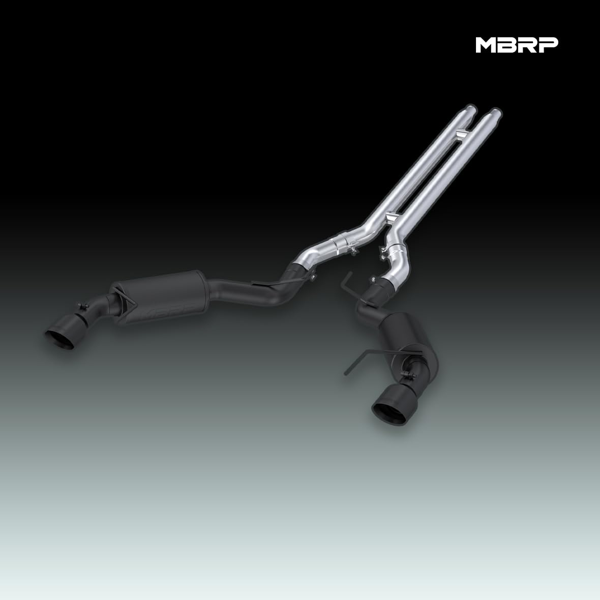 3" MBRP Cat Back, Dual Split Rear, Street Version Exhaust System with 4.5" Tips (Black Coated)