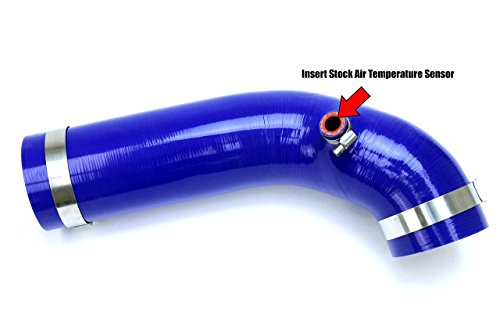 Blue HPS Performance Silicone Air Intake Hose Kit Post MAF Tube Compatible with 2012-2017 Jeep Wrangler JK & Unlimited 3.6L V6, 57-1639-BLUE