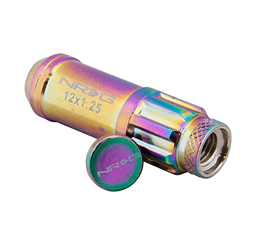 NRG 700 Series Chrome 21-Piece M12 Steel Lug Nut Set with Dust Cap, Locks, and Lock Socket