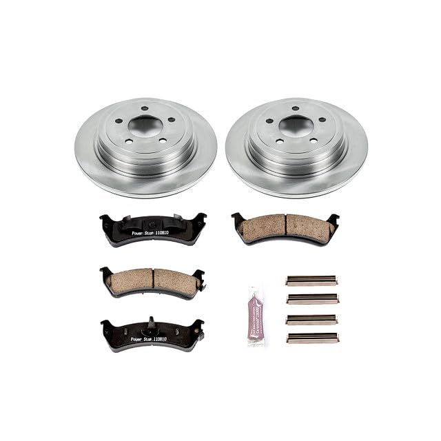 POWERSTOP Autospecialty KOE5570 Rear Replacement Brake Kit-OE Brake Rotors & Ceramic Brake Pads