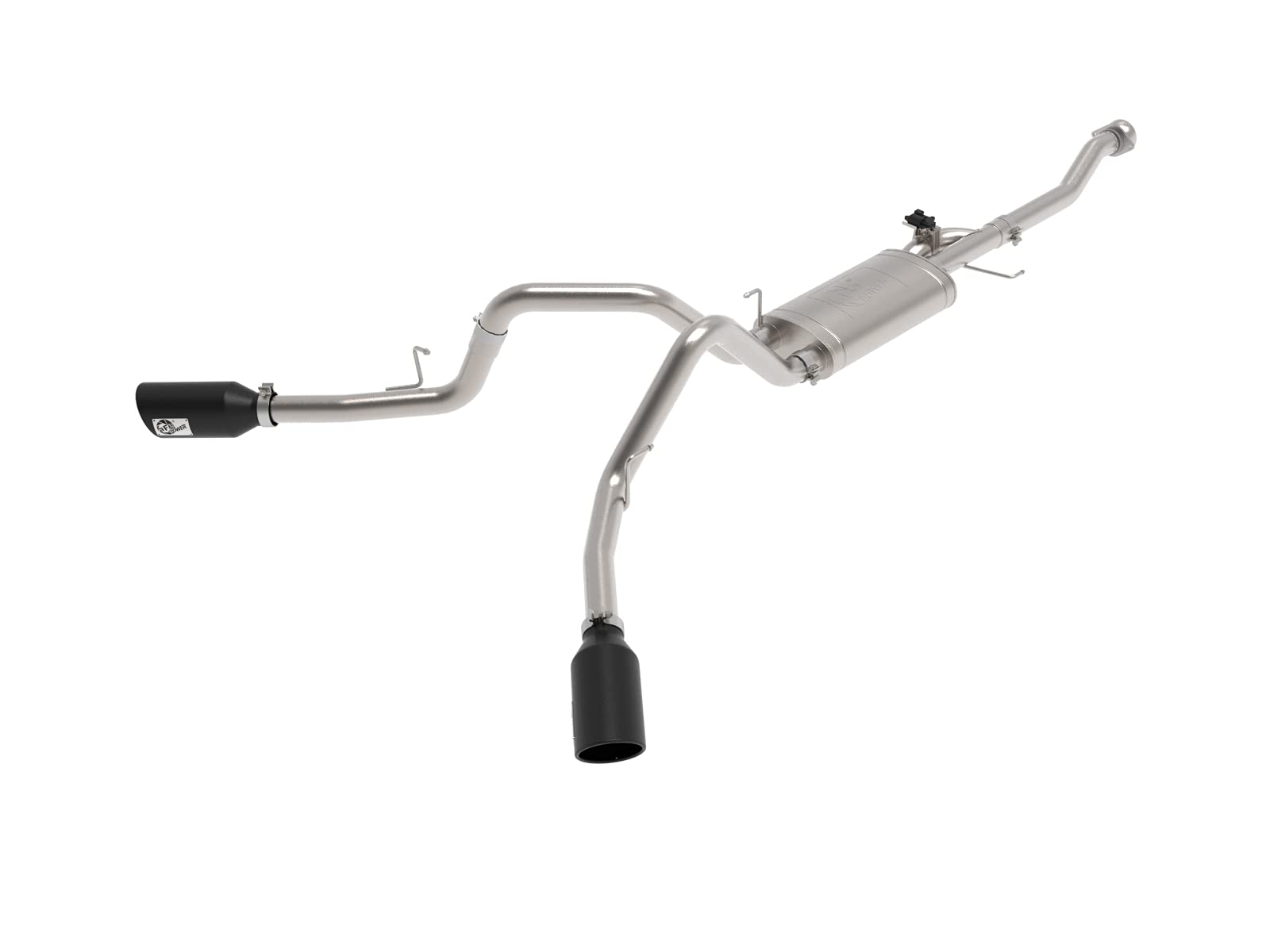 Gemini XV aFe Power 49-33129-B 3 IN 304 Stainless Steel Cat-Back Exhaust System w/Cutout, Black, fits Ford F-150 2021 V6-2.7L (tt)/V6-3.5L (tt)/V8-5.0L