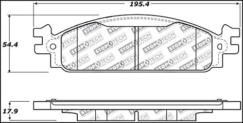Sport Brake Pads StopTech 309.13760 with Shims and Hardware