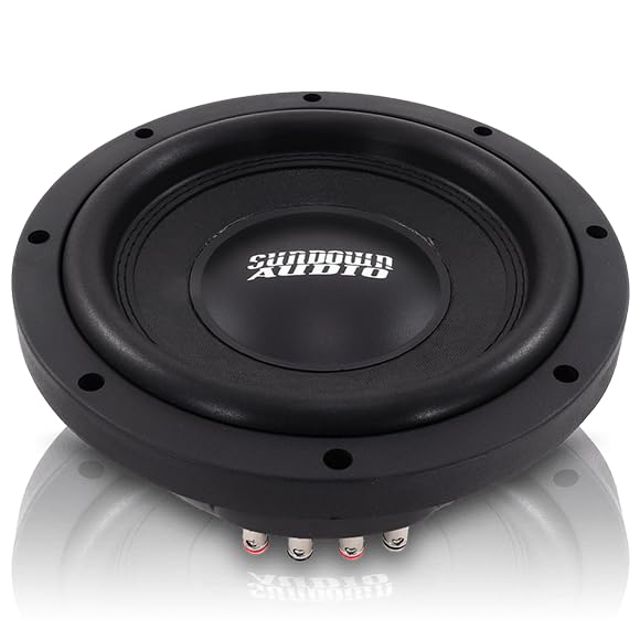 Sundown Audio 12” SML-12 D4 Shallow Mount Subwoofer – 600W RMS/1200W Peak, Dual 4 Ohm, 2.5" Aluminum VC, 14mm Xmax, Ultra-Slim Car Sub for Tight Spaces