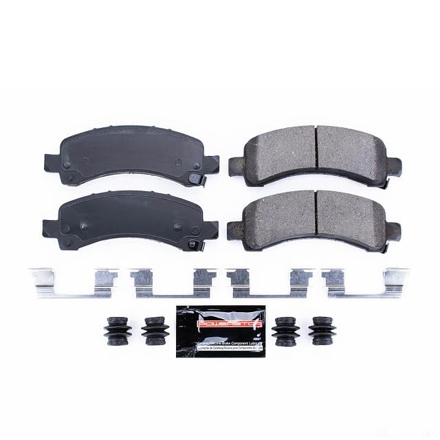 Power Stop Z23-974 Z23 Sport Carbon Fiber Infused Ceramic Brake Pads with Hardware Rear For Express 2500, Express 3500, Express 4500, Savana 2500, Savana 3500, Savana 4500 [Model Specific]