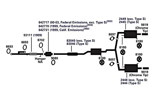 Exhaust Muffler AP Exhaust Products 2449