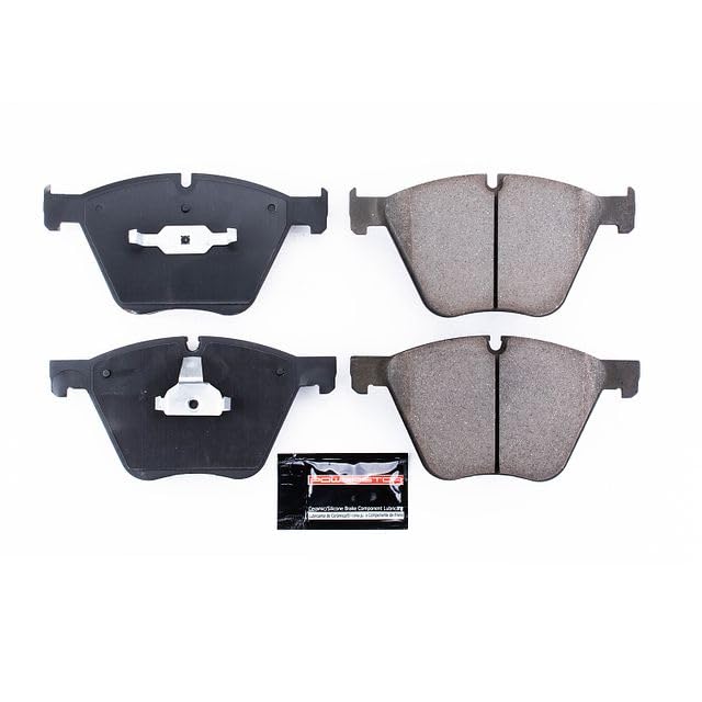 Power Stop Z23-1443 Ceramic Brake Pads Front with Hardware For BMW 550i GT xDr, 760Li, Alpina B6 xDrive Gran Coupe, Alpina B7, Alpina B7 xDrive, Alpina B7L, Alpina B7L xDrive, X6 [Model Specific]