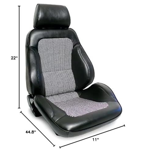 Hound's-Tooth Racing Rally Recliner Right Seat ProCar by Scat 80-1000-41R