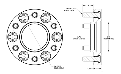 Blue Spidertrax WHS034 Wheel Spacer Kit